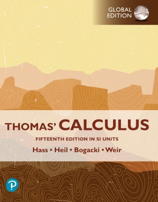 Thomas' Calculus, SI Units, 15th Global Edition, e-book