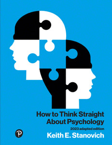 How To Think Straight About Psychology 2023 Adapted Edition, e-book