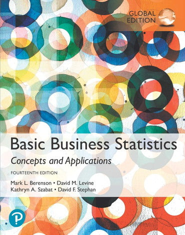 Basic Business Statistics, 14th Global Edition, E-learning with e-book, MyLabStatistics